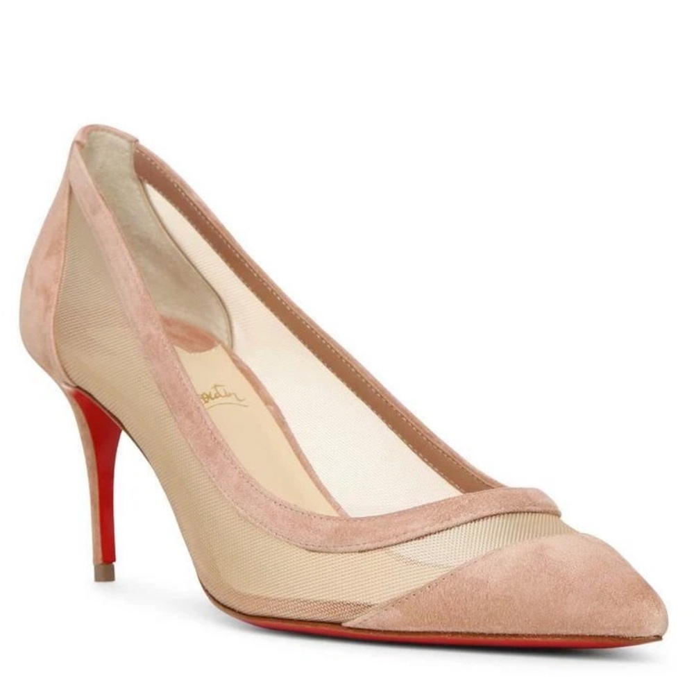 Christian Louboutin Blush Mesh Heels 👠